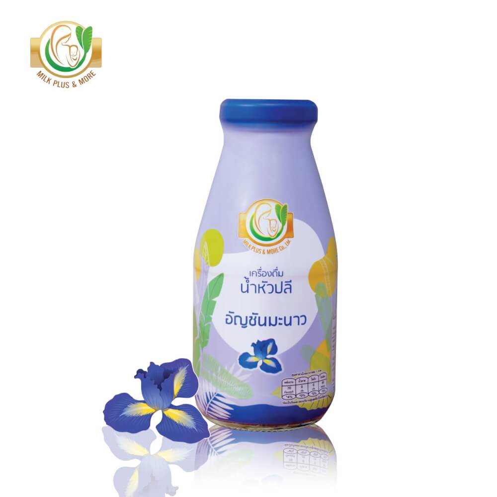 น้ำหัวปลีผสมอินทผลัม มิลค์ พลัส แอนด์ มอร์ สูตรอัญชันมะนาว 250 มล. 24 ขวด_5